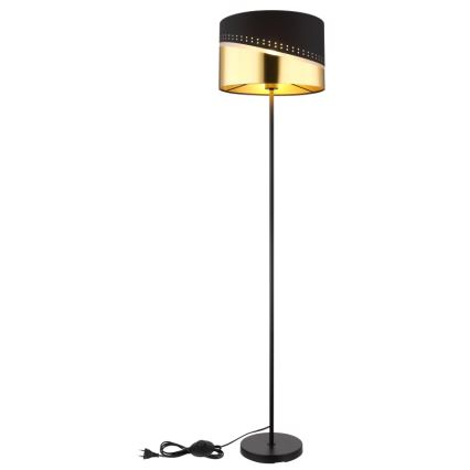 Globo - Floor lamp 1xE27/60W/230V d. 35 cm black/gold