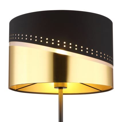 Globo - Floor lamp 1xE27/60W/230V d. 35 cm black/gold