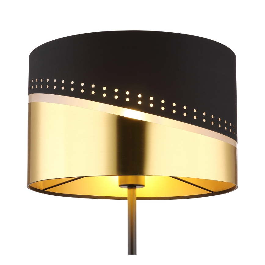 Globo - Floor lamp 1xE27/60W/230V d. 35 cm black/gold