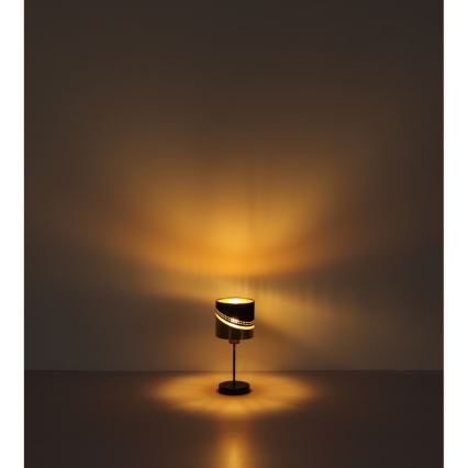 Globo - Table lamp 1xE27/40W/230V d. 16 cm black/gold