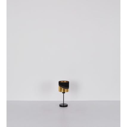 Globo - Table lamp 1xE27/40W/230V d. 16 cm black/gold