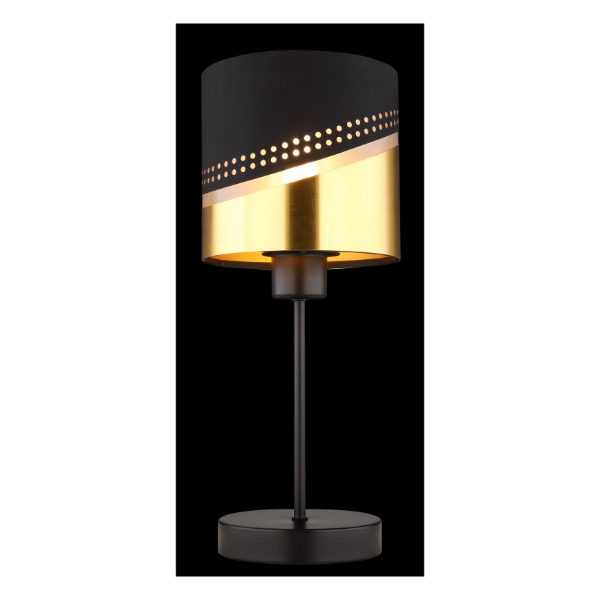 Globo - Table lamp 1xE27/40W/230V d. 16 cm black/gold