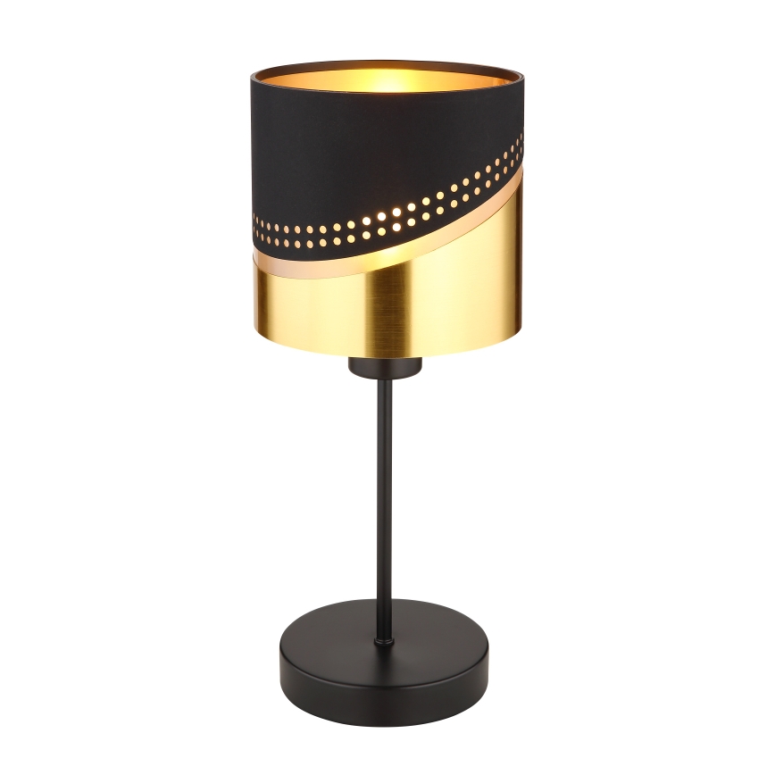 Globo - Table lamp 1xE27/40W/230V d. 16 cm black/gold