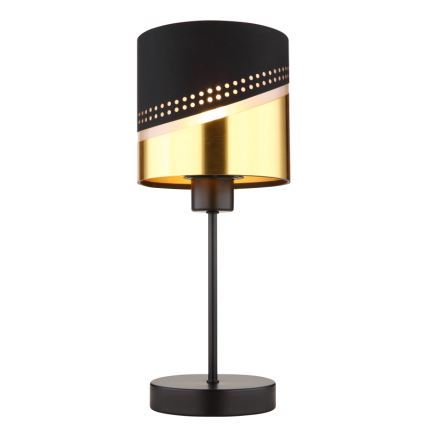 Globo - Table lamp 1xE27/40W/230V d. 16 cm black/gold