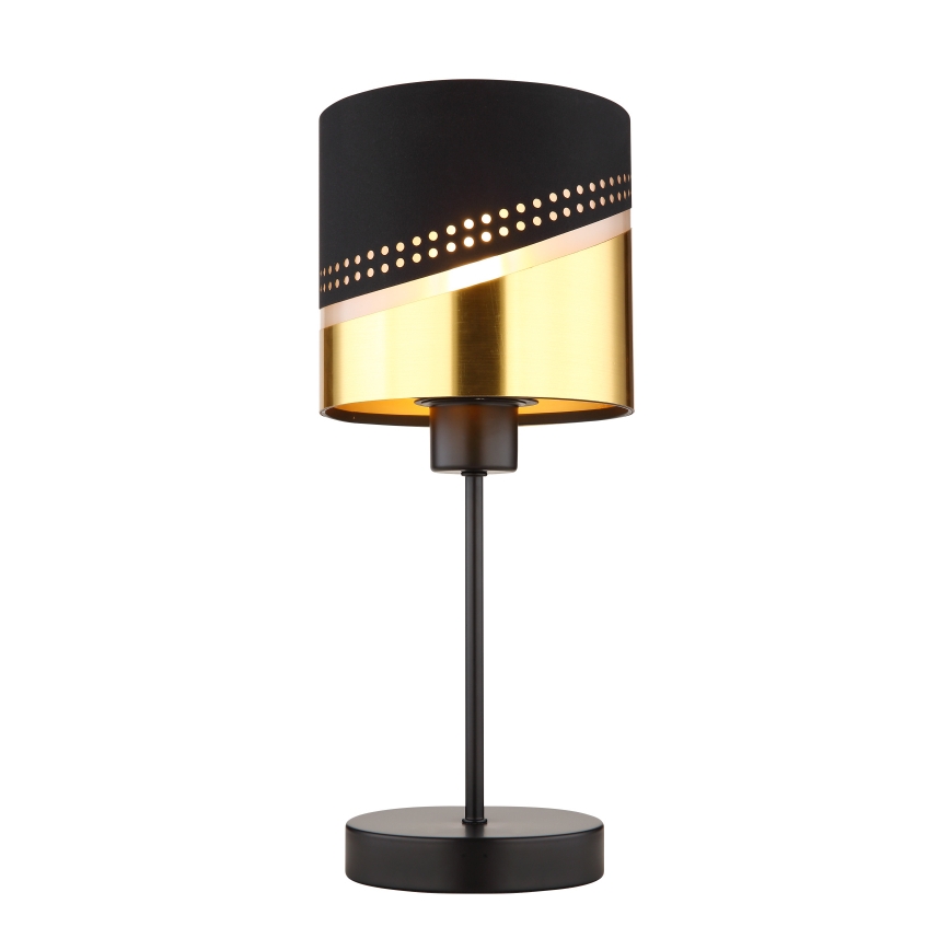 Globo - Table lamp 1xE27/40W/230V d. 16 cm black/gold