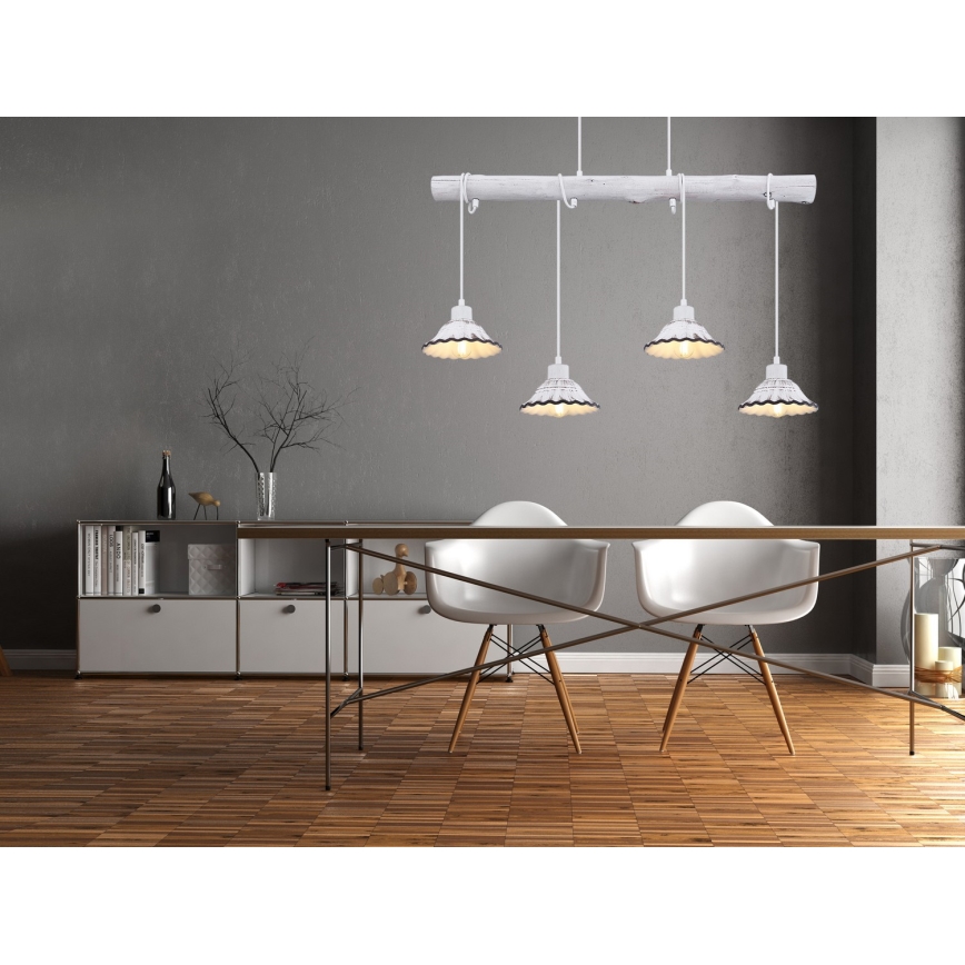 Globo - Chandelier on a string 4xE27/40W/230V
