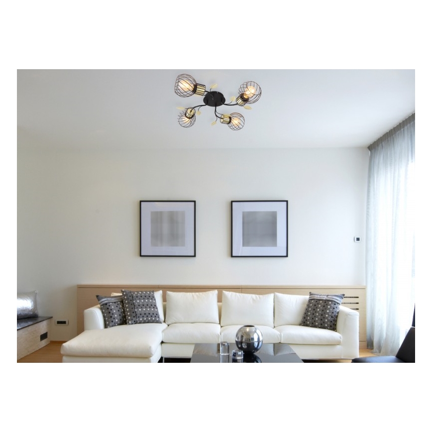 Globo - Surface-mounted chandelier 4xE27/40W/230V