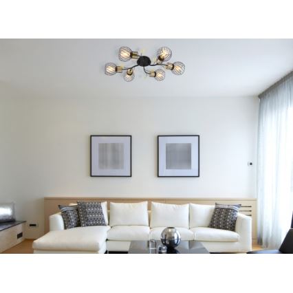 Globo - Surface-mounted chandelier 6xE27/40W/230V