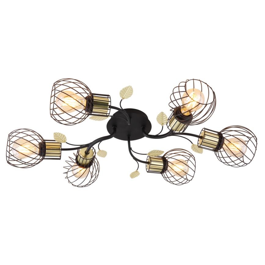 Globo - Surface-mounted chandelier 6xE27/40W/230V