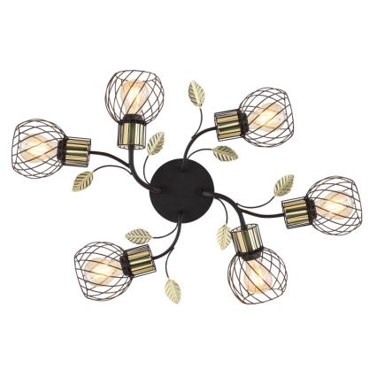 Globo - Surface-mounted chandelier 6xE27/40W/230V