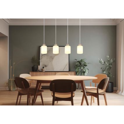 Globo - Cable-suspended pendant 4xE27/40W/230V