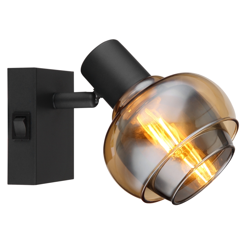 Globo - Wall-Mounted Spotlight 1xE14/40W/230V, Black