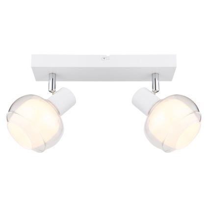 Globo - Spotlight 2xE14/40W/230V, White