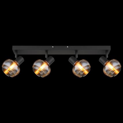 Globo - 4-Head Spotlight 4xE14/40W/230V Black