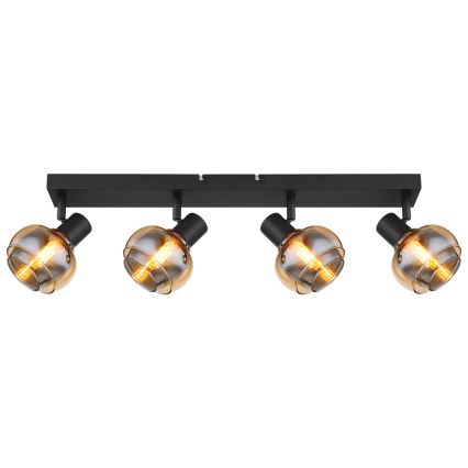 Globo - 4-Head Spotlight 4xE14/40W/230V Black