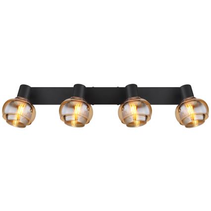Globo - 4-Head Spotlight 4xE14/40W/230V Black