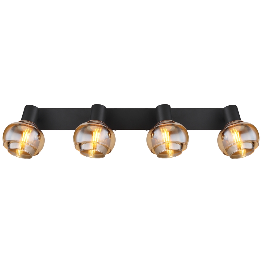 Globo - 4-Head Spotlight 4xE14/40W/230V Black