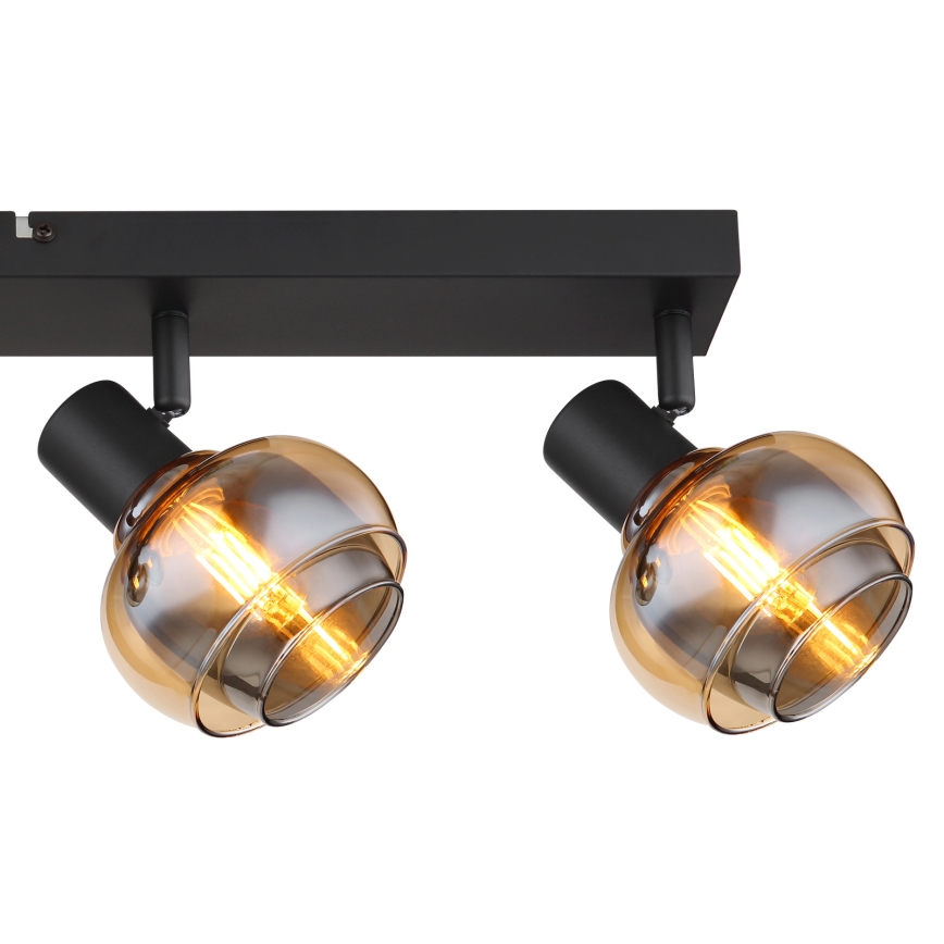 Globo - 4-Head Spotlight 4xE14/40W/230V Black