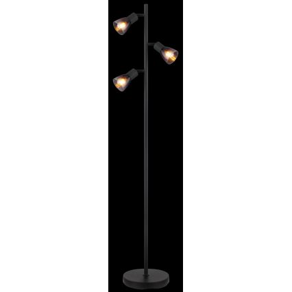 Globo - Floor lamp 3xE14/25W/230V black