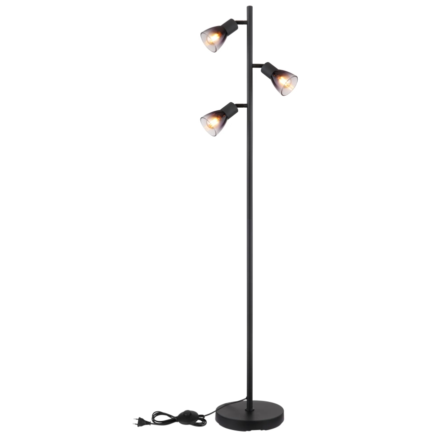 Globo - Floor lamp 3xE14/25W/230V black