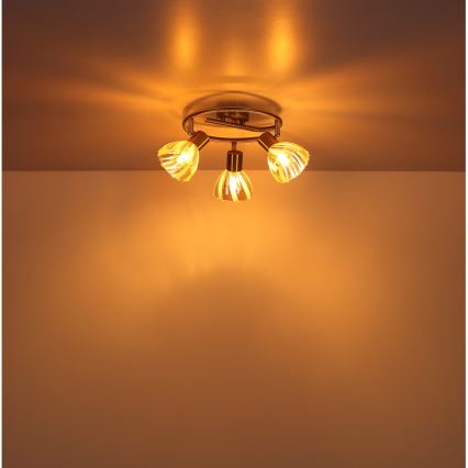 Globo - Spotlight 3xE14/40W/230V gold