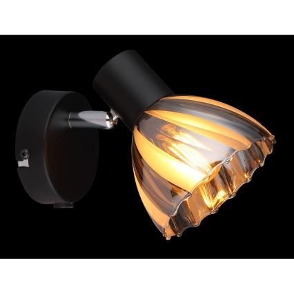 Globo - Wall spotlight 1xE14/40W/230V black