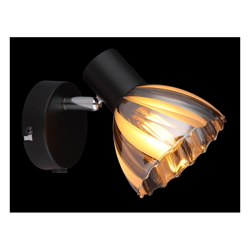 Globo - Wall spotlight 1xE14/40W/230V black