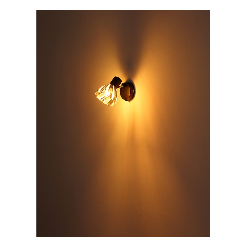 Globo - Wall spotlight 1xE14/40W/230V black