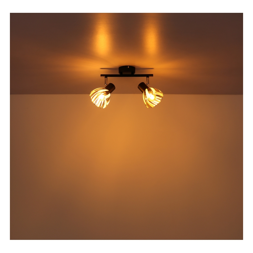 Globo - Spotlight 2xE14/40W/230V black