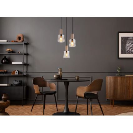 Globo - Cable-suspended pendant light 3xE27/40W/230V