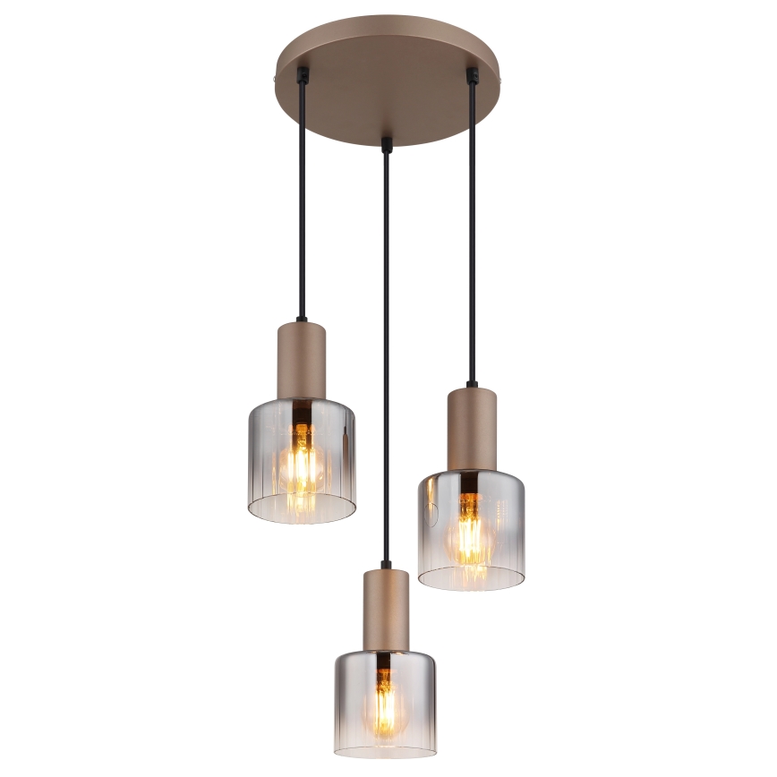 Globo - Cable-suspended pendant light 3xE27/40W/230V