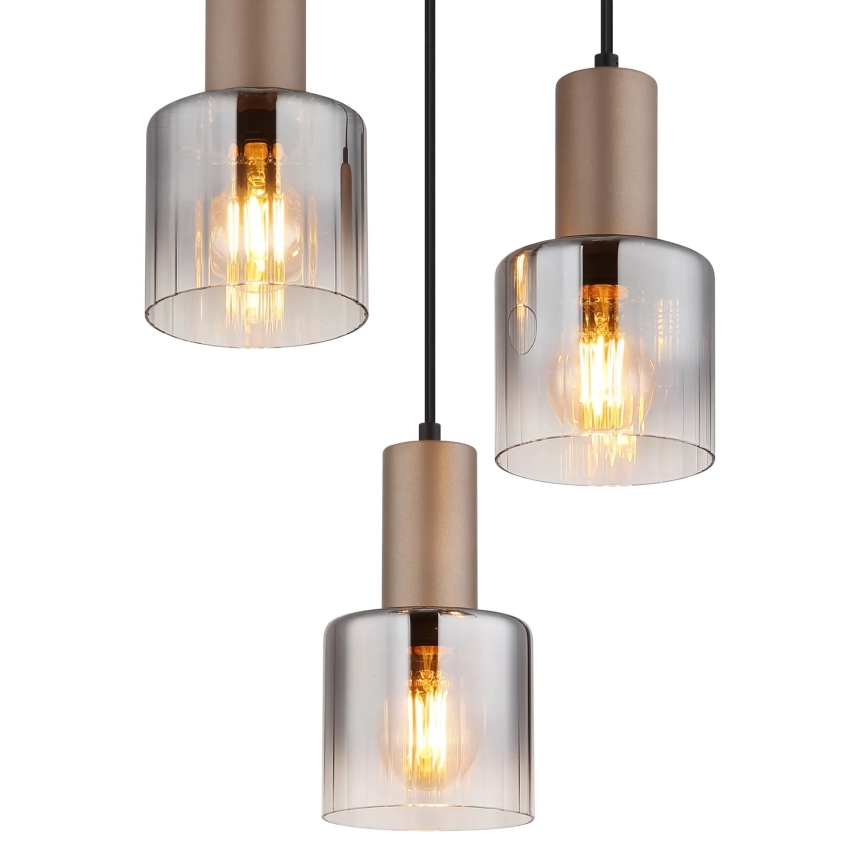 Globo - Cable-suspended pendant light 3xE27/40W/230V