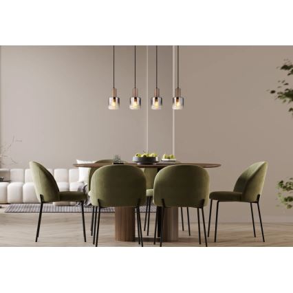 Globo - Cable-hung chandelier 4xE27/40W/230V