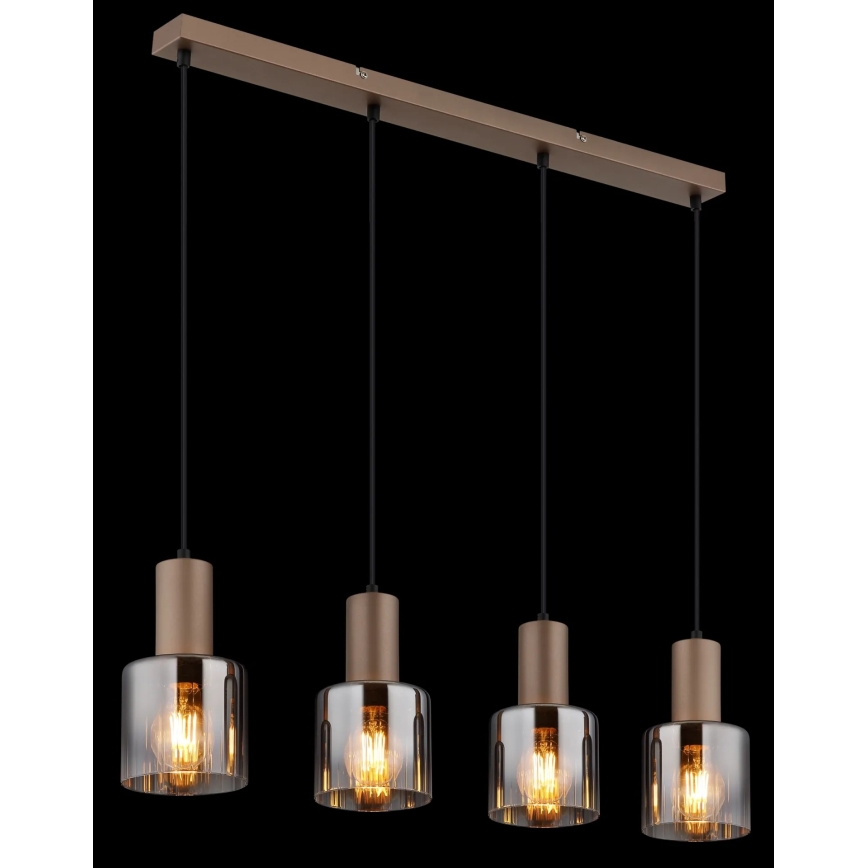 Globo - Cable-hung chandelier 4xE27/40W/230V