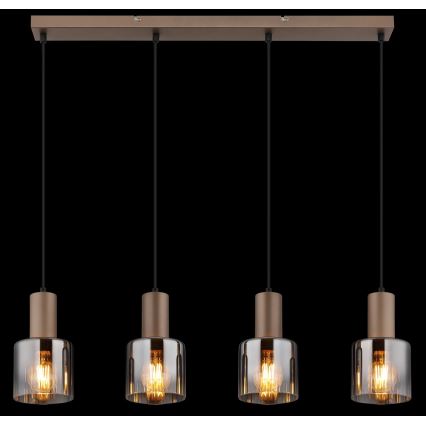 Globo - Cable-hung chandelier 4xE27/40W/230V