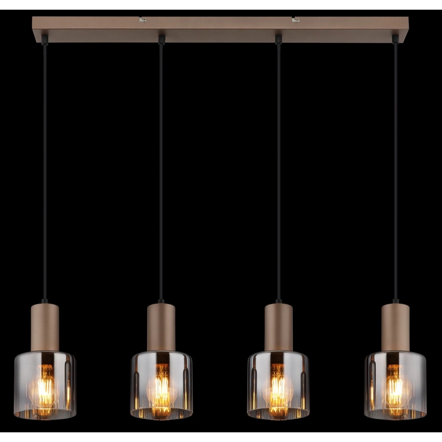Globo - Cable-hung chandelier 4xE27/40W/230V