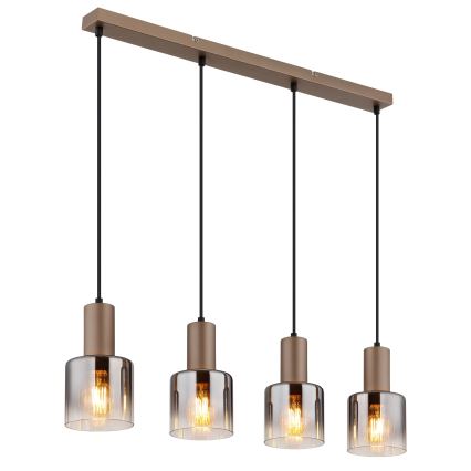 Globo - Cable-hung chandelier 4xE27/40W/230V