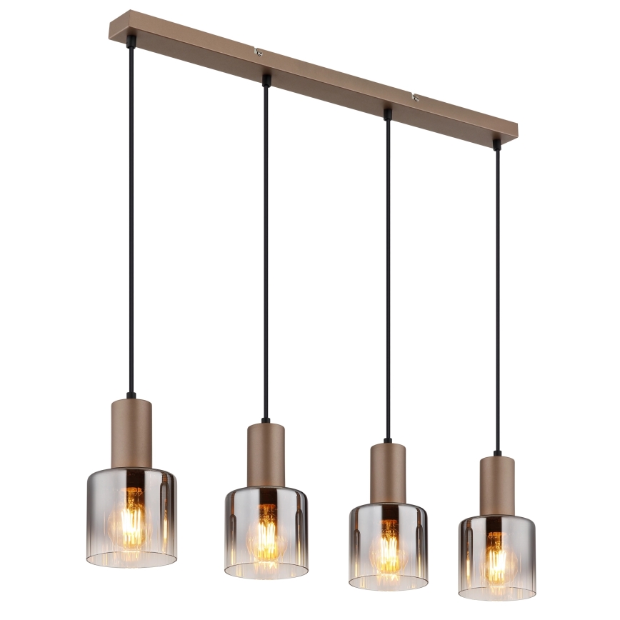 Globo - Cable-hung chandelier 4xE27/40W/230V