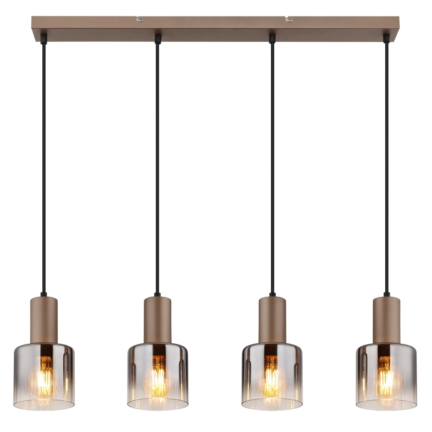 Globo - Cable-hung chandelier 4xE27/40W/230V