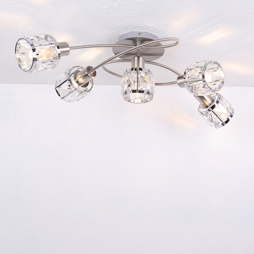 Globo - Surface-mounted chandelier 5xE14/40W/230V