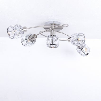 Globo - Surface-mounted chandelier 5xE14/40W/230V