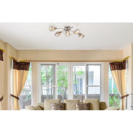 Globo - Surface-mounted chandelier 5xE14/40W/230V