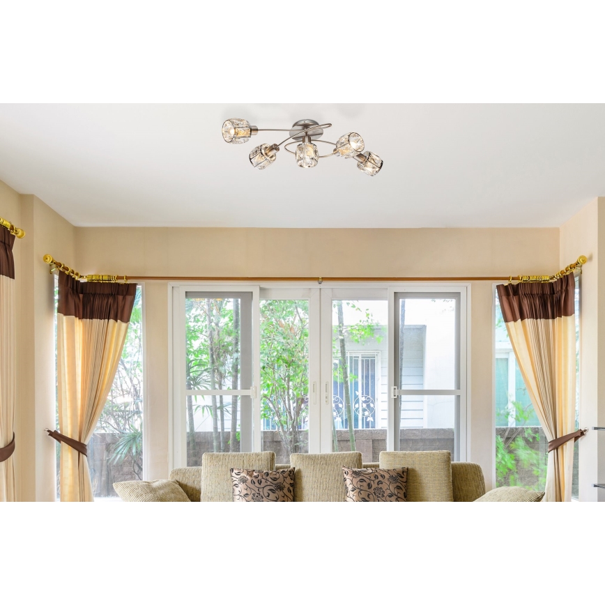 Globo - Surface-mounted chandelier 5xE14/40W/230V