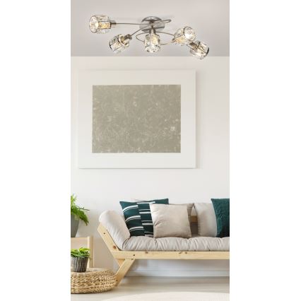 Globo - Surface-mounted chandelier 5xE14/40W/230V