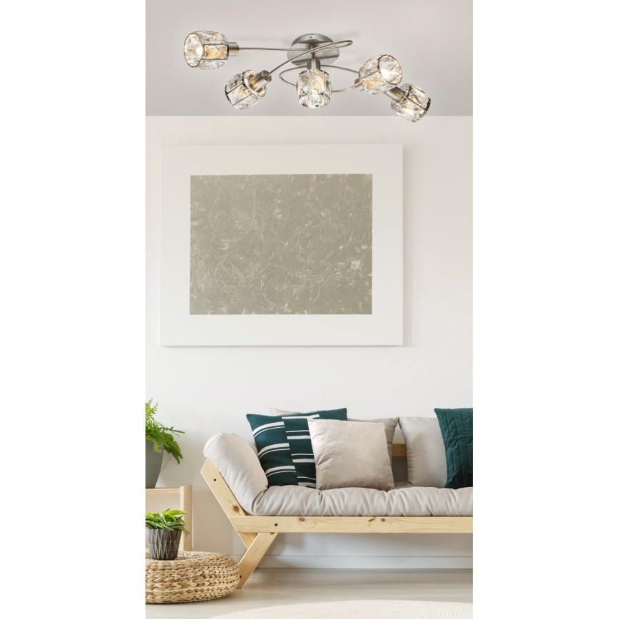 Globo - Surface-mounted chandelier 5xE14/40W/230V