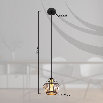 Globo - Chandelier on a string 1xE14/40W/230V