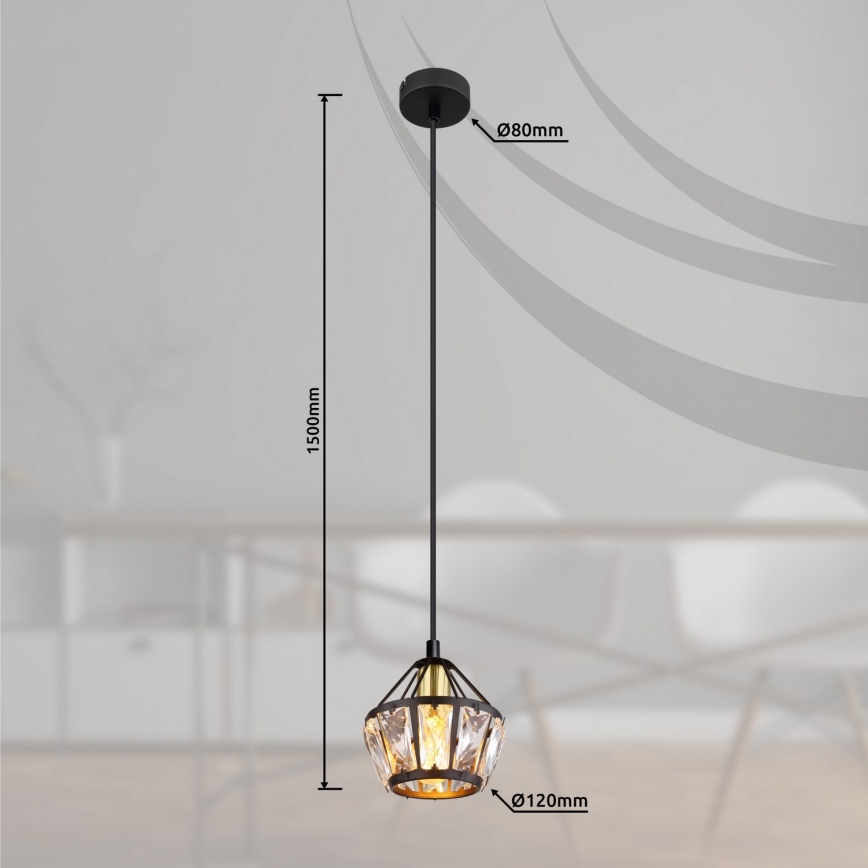 Globo - Chandelier on a string 1xE14/40W/230V