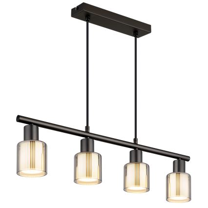 Globo - Cable-Suspended Chandelier 4xE14/25W/230V