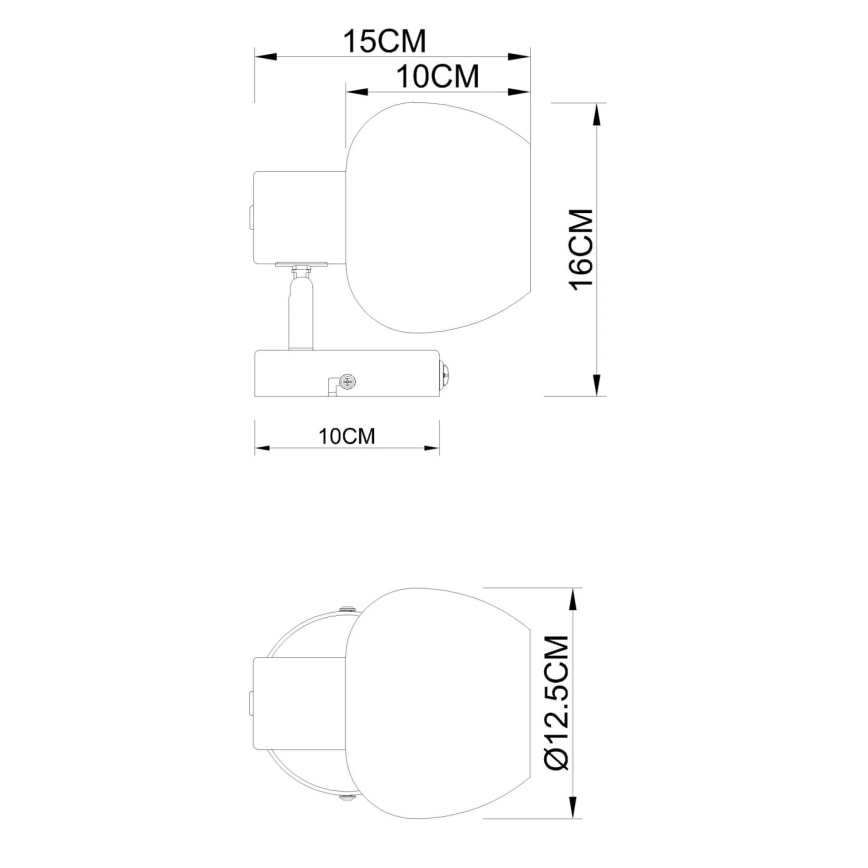 Globo - Wall-mounted spotlight 1xE27/40W/230V