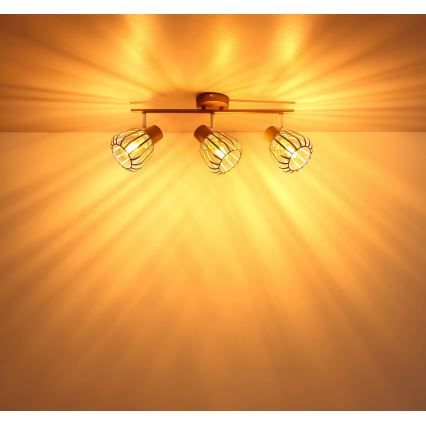 Globo - 3-Light Spotlight 3xE27/40W/230V